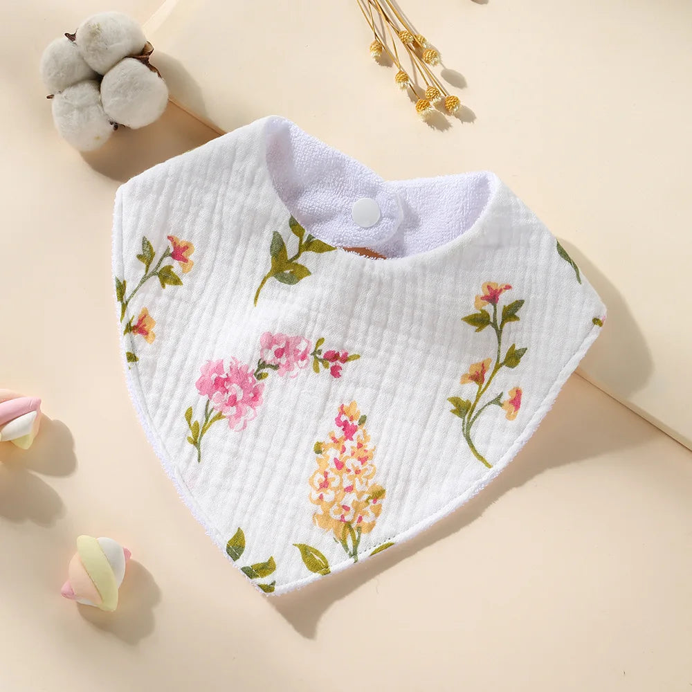 New Cotton Baby Bib Soft Waterproof Triangle Saliva Towel