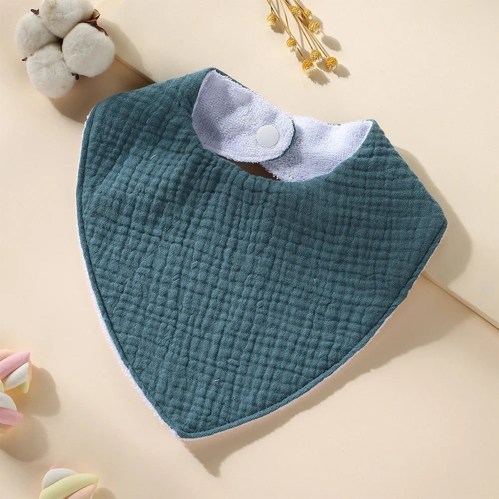 New Cotton Baby Bib Soft Waterproof Triangle Saliva Towel