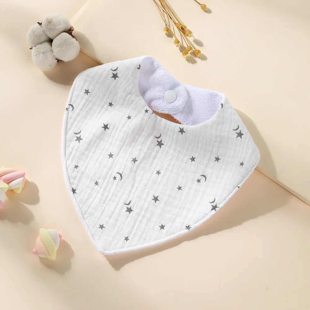 New Cotton Baby Bib Soft Waterproof Triangle Saliva Towel
