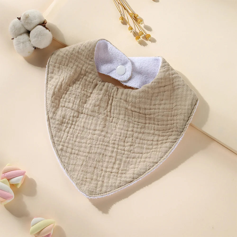 New Cotton Baby Bib Soft Waterproof Triangle Saliva Towel