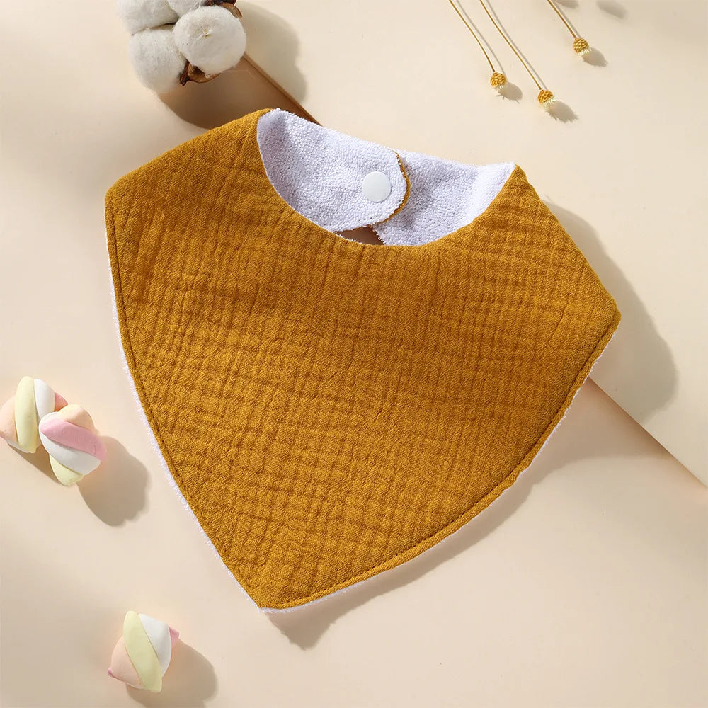 New Cotton Baby Bib Soft Waterproof Triangle Saliva Towel