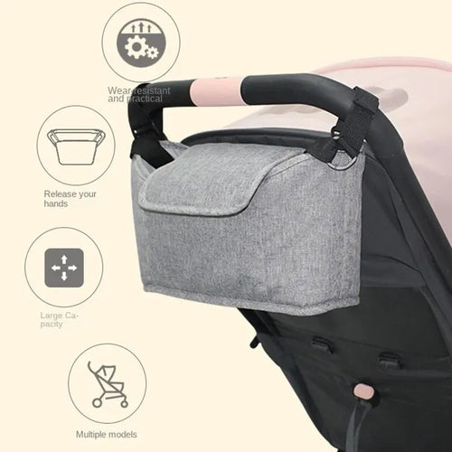Amoori Stroller Organizer Bag - Mult i- Pocket Baby Essentials Caddy