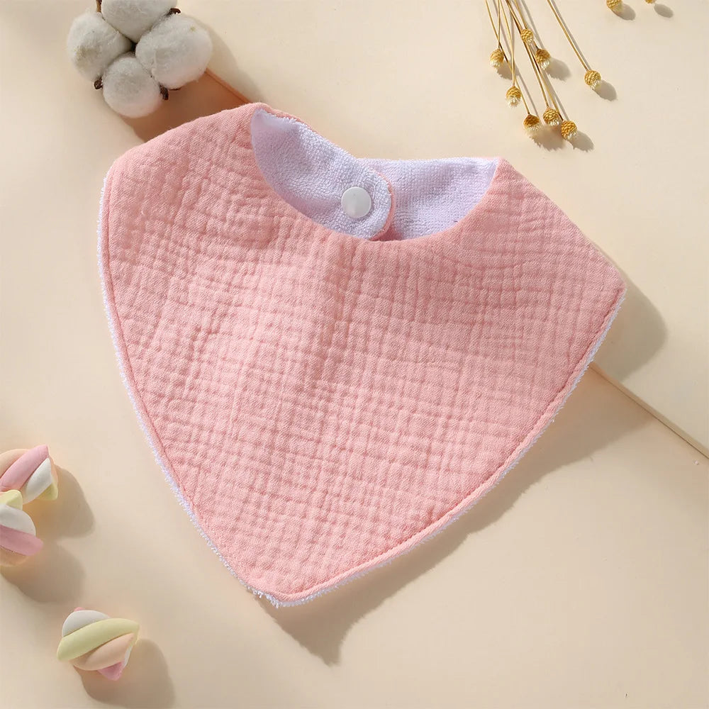 New Cotton Baby Bib Soft Waterproof Triangle Saliva Towel