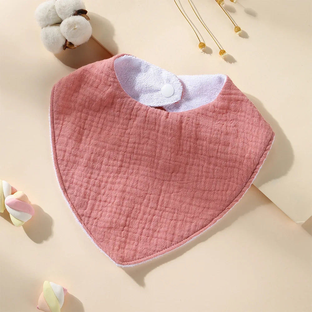 New Cotton Baby Bib Soft Waterproof Triangle Saliva Towel