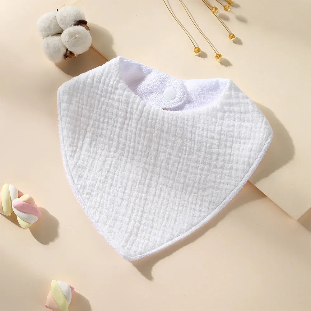New Cotton Baby Bib Soft Waterproof Triangle Saliva Towel