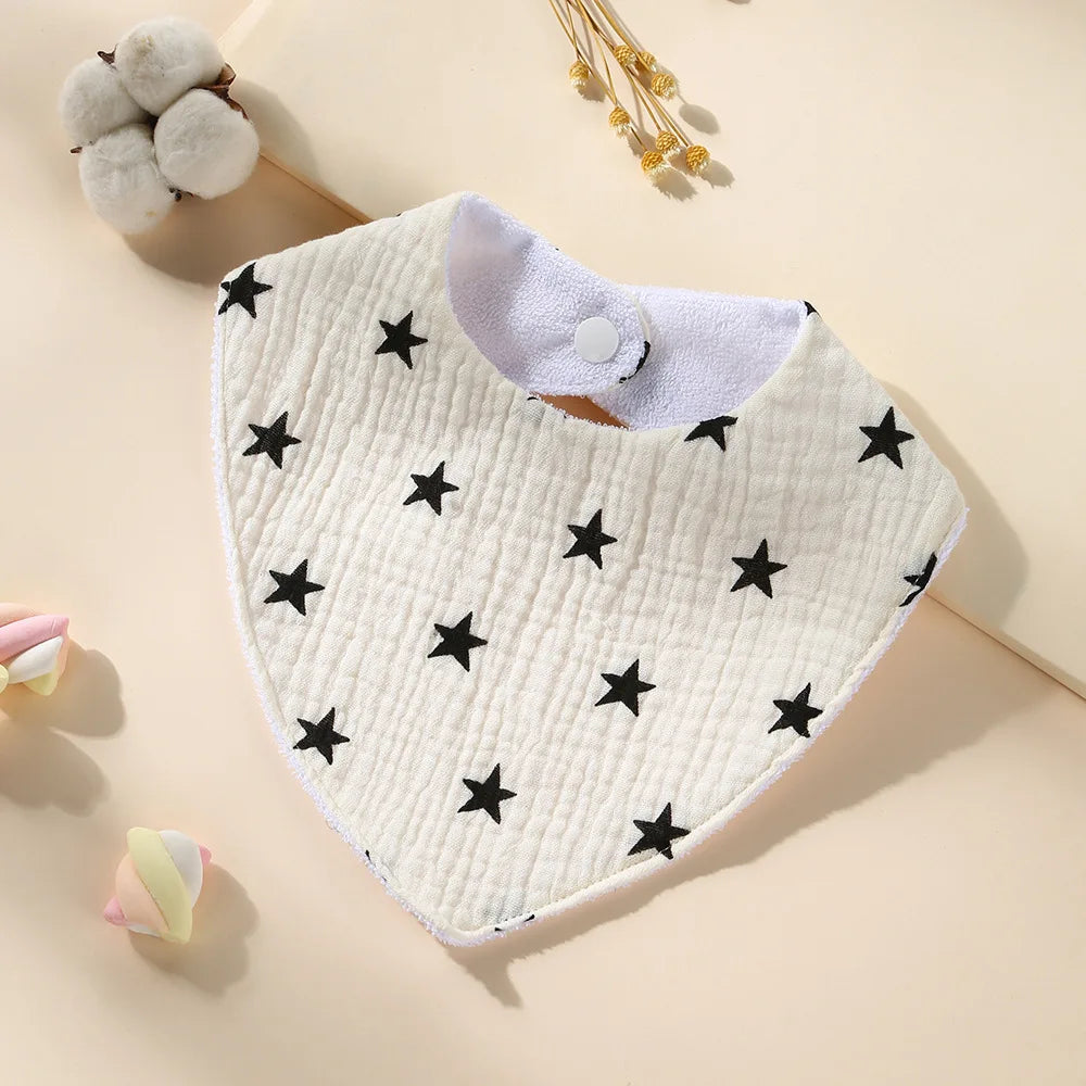 New Cotton Baby Bib Soft Waterproof Triangle Saliva Towel