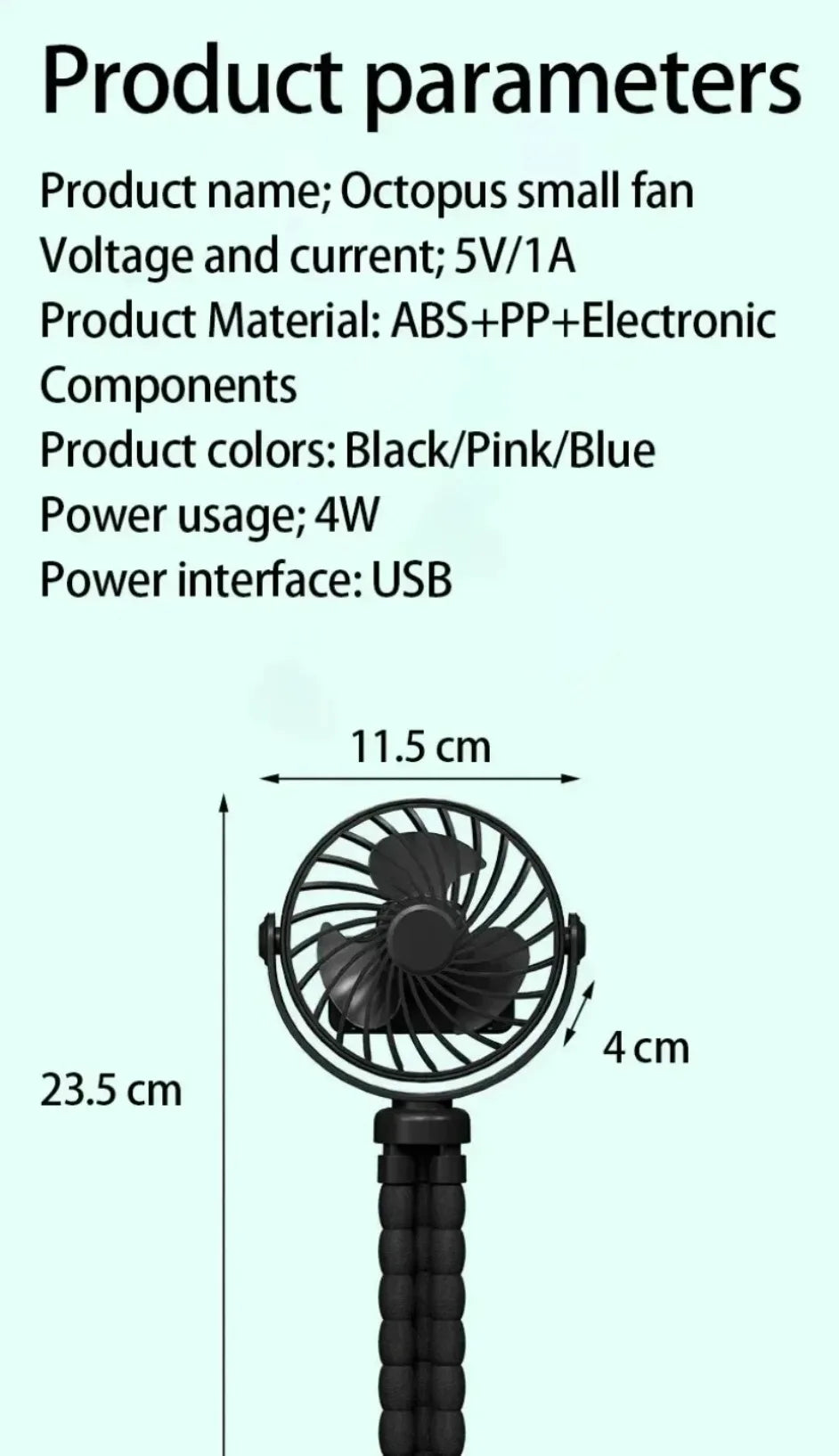 Baby Stroller Fan Hand Held Rechargeable USB Bladeless Small Folding Fans Mini Ventilator Silent Table Outdoor Cooler Neck Fan