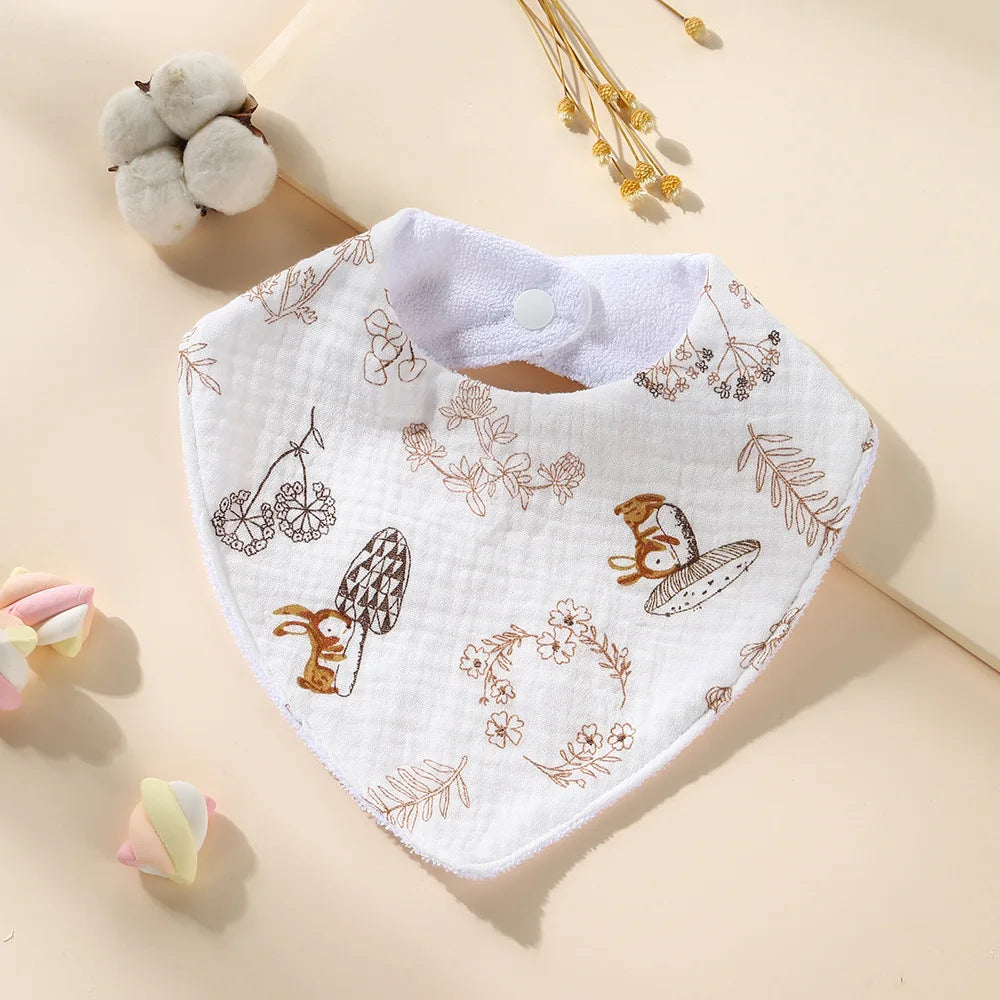 New Cotton Baby Bib Soft Waterproof Triangle Saliva Towel