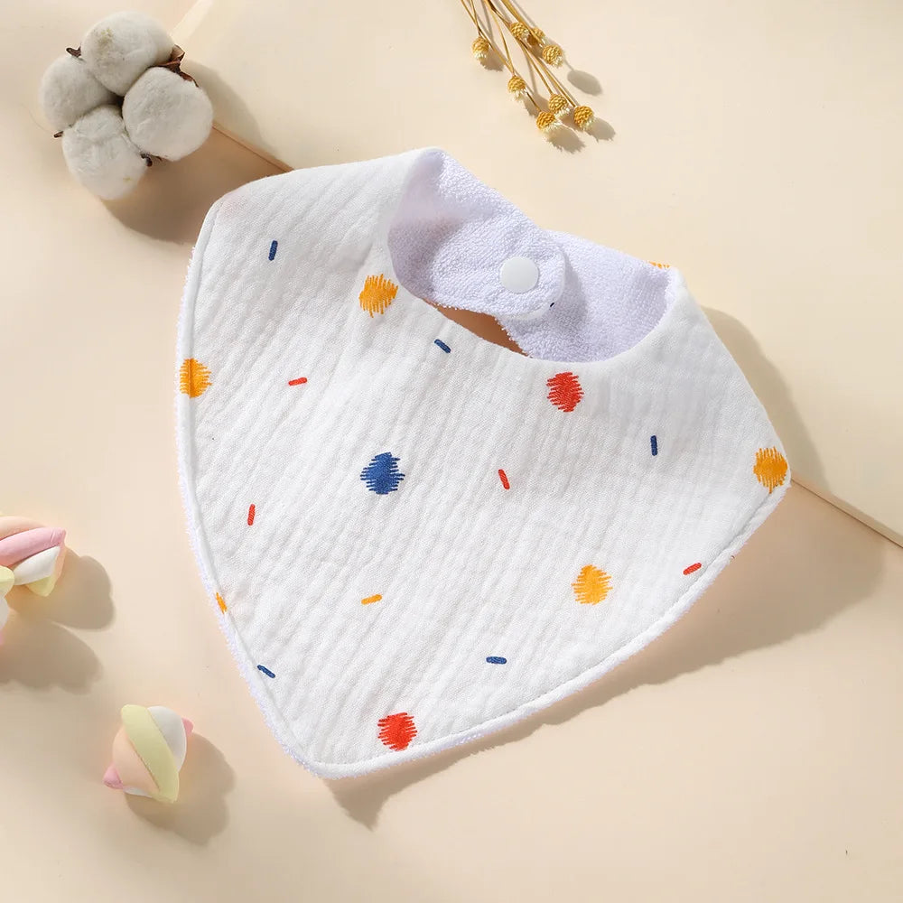 New Cotton Baby Bib Soft Waterproof Triangle Saliva Towel