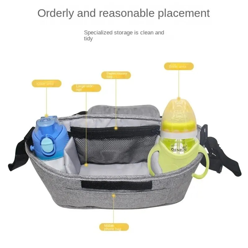 Amoori Stroller Organizer Bag - Mult i- Pocket Baby Essentials Caddy