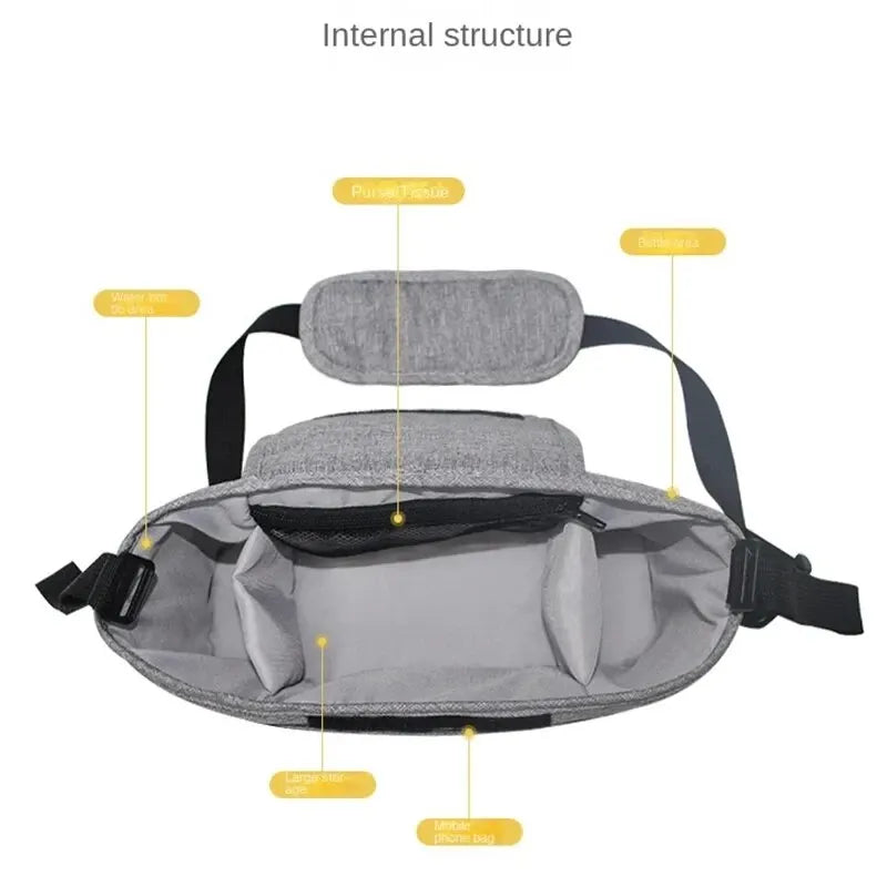 Amoori Stroller Organizer Bag - Mult i- Pocket Baby Essentials Caddy