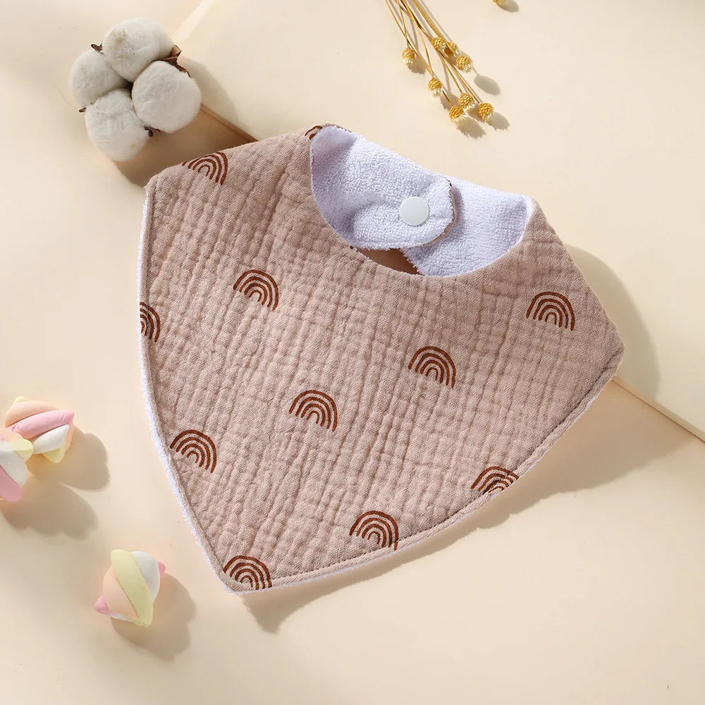 New Cotton Baby Bib Soft Waterproof Triangle Saliva Towel