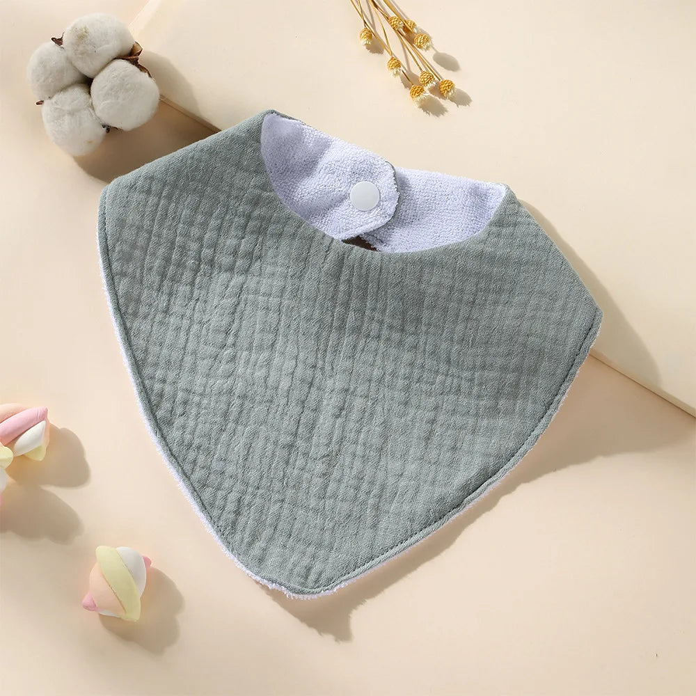 New Cotton Baby Bib Soft Waterproof Triangle Saliva Towel