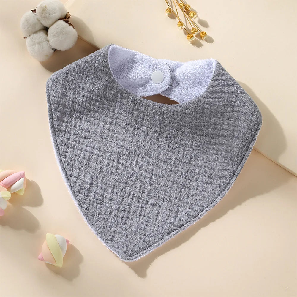 New Cotton Baby Bib Soft Waterproof Triangle Saliva Towel
