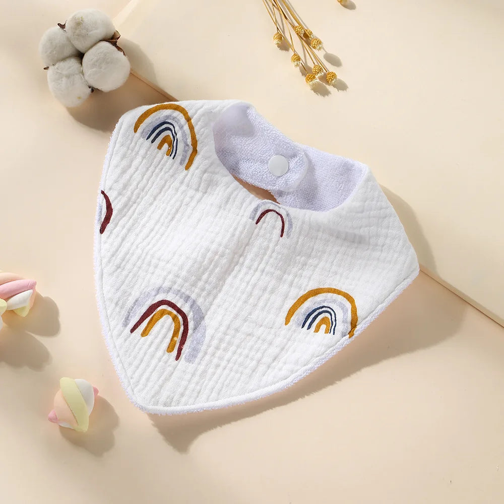 New Cotton Baby Bib Soft Waterproof Triangle Saliva Towel